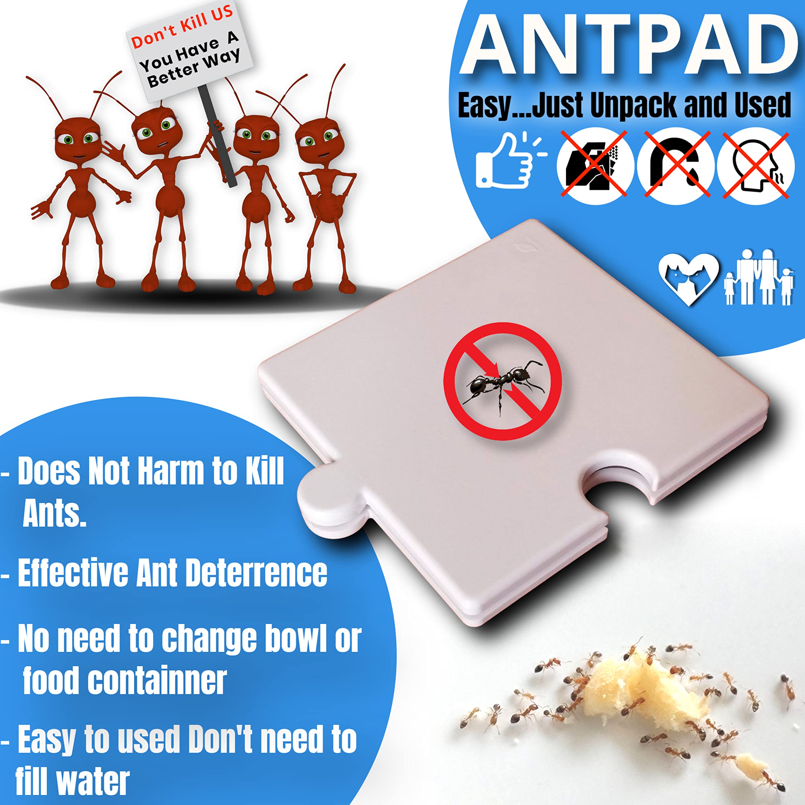 AntPad slimy core detail highlights the anti-climb barrier.