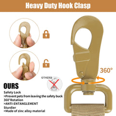Antswish dog collar D-ring and metal clasp showing secure, durable hardware.