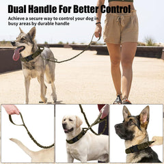 Antswish dog leash with control handle green XL for secure walks.