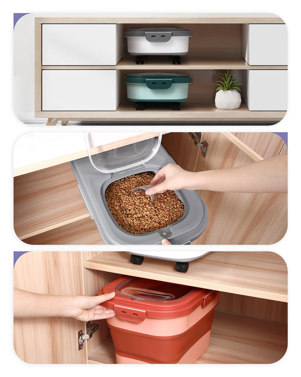 ANVS includes a scoop and a small 2.5 L container for portions