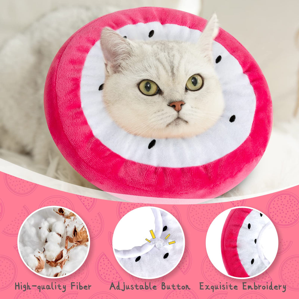 ANWA cone collar cat eating-friendly view demonstrates unobstructed meals while recovering