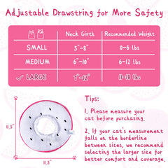 ANWA cat cone collar soft fabric detail emphasizes gentle support during recovery