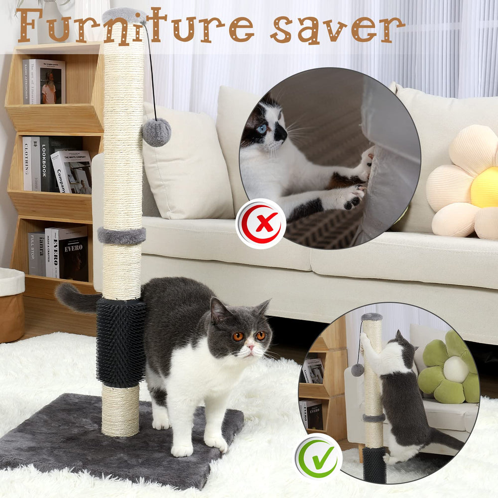 ANWA post in living room demonstrates furniture protection during play