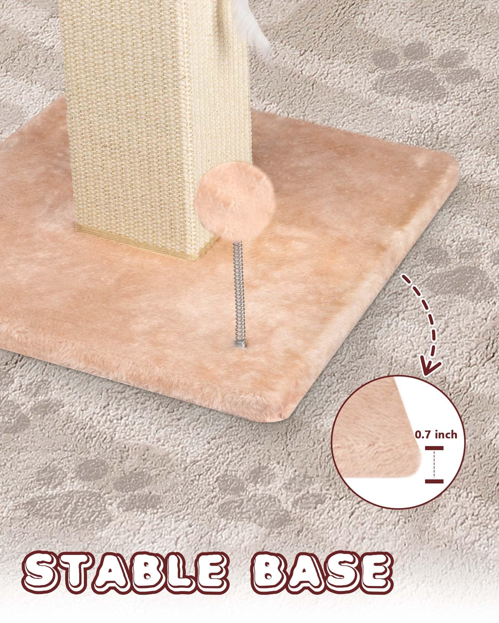 ANWA 32-inch vertical post image highlighting height for tall indoor cats.