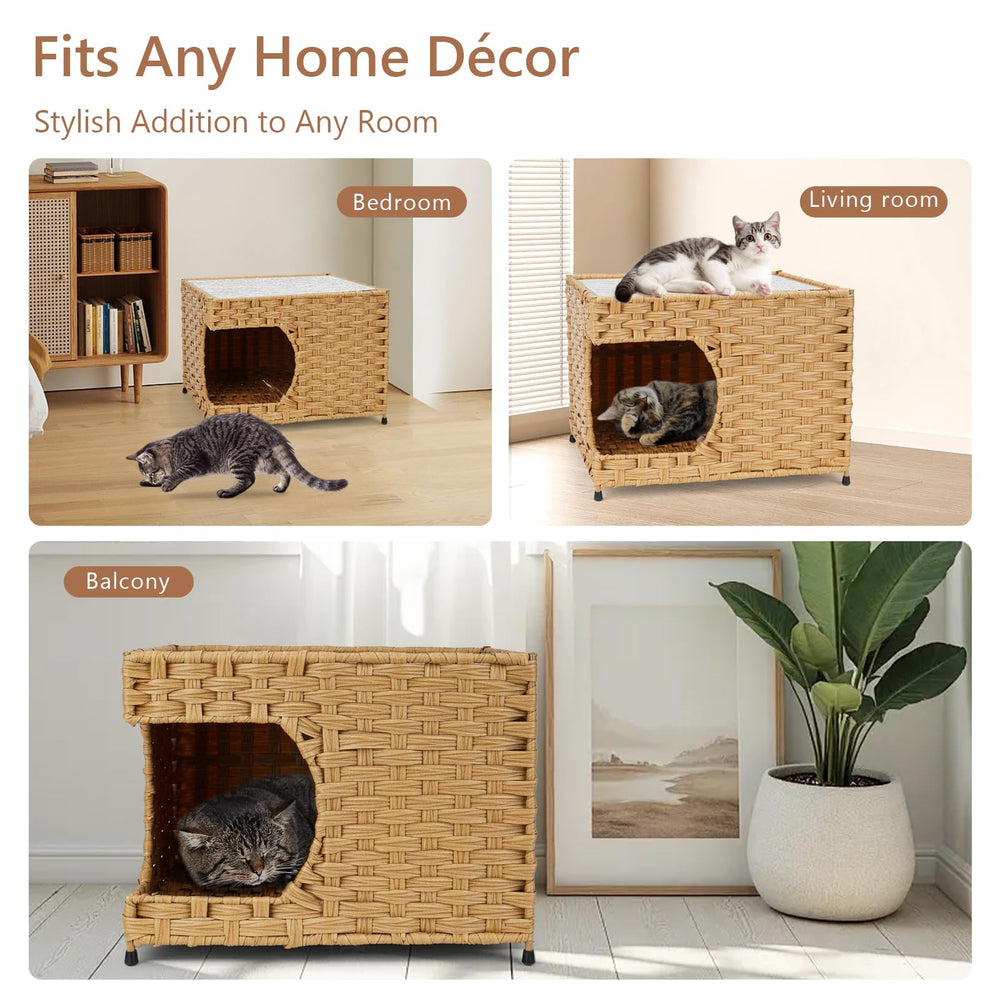 Anysiny cat house easy-clean design for quick maintenance.