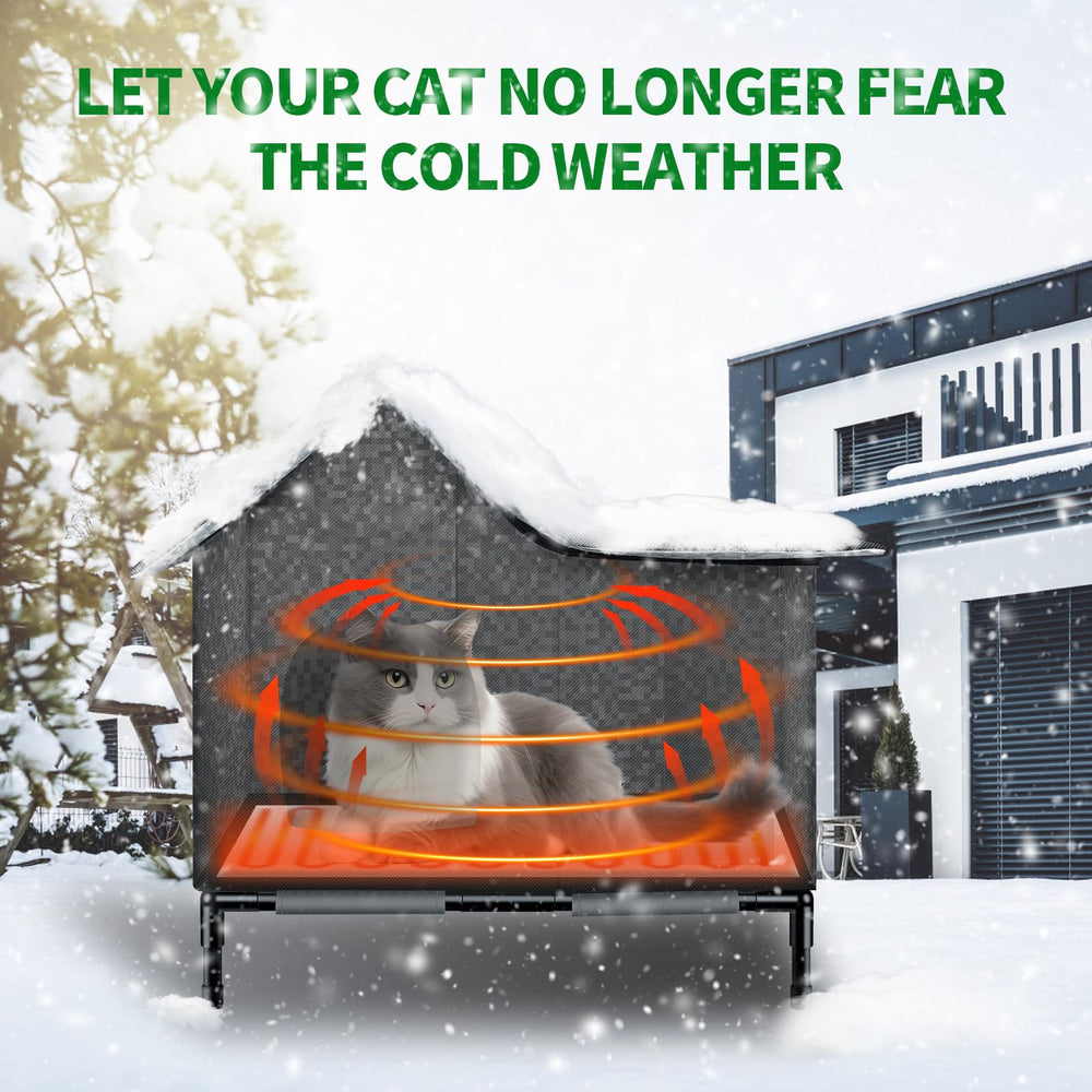 Anysiny heated cat house interior plush lining creates a cozy nap spot.