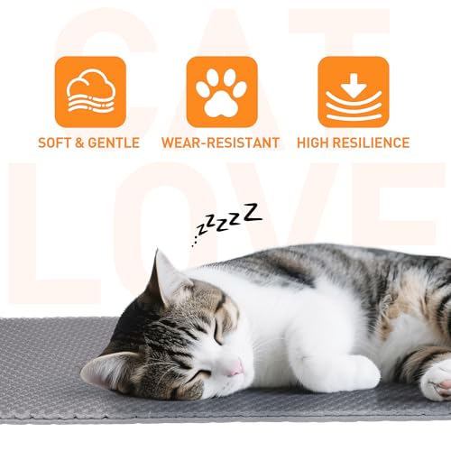 Anywish anti-slip bottom keeps mat in place on carpets and floors