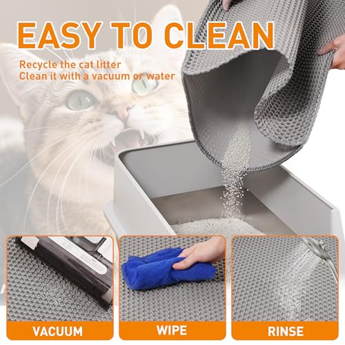 Anywish cat litter mat urine-proof layer protects surfaces during use