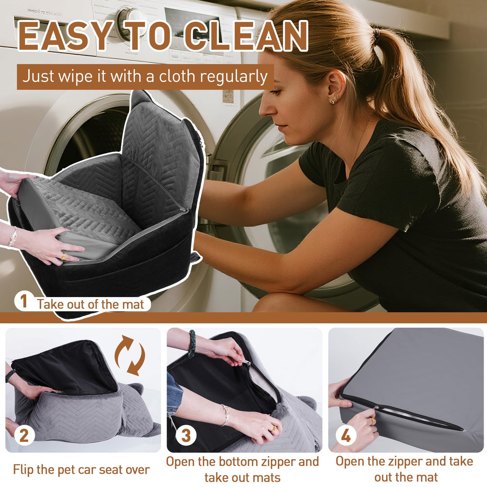 Anywish dog car seat storage pockets keep treats and essentials handy
