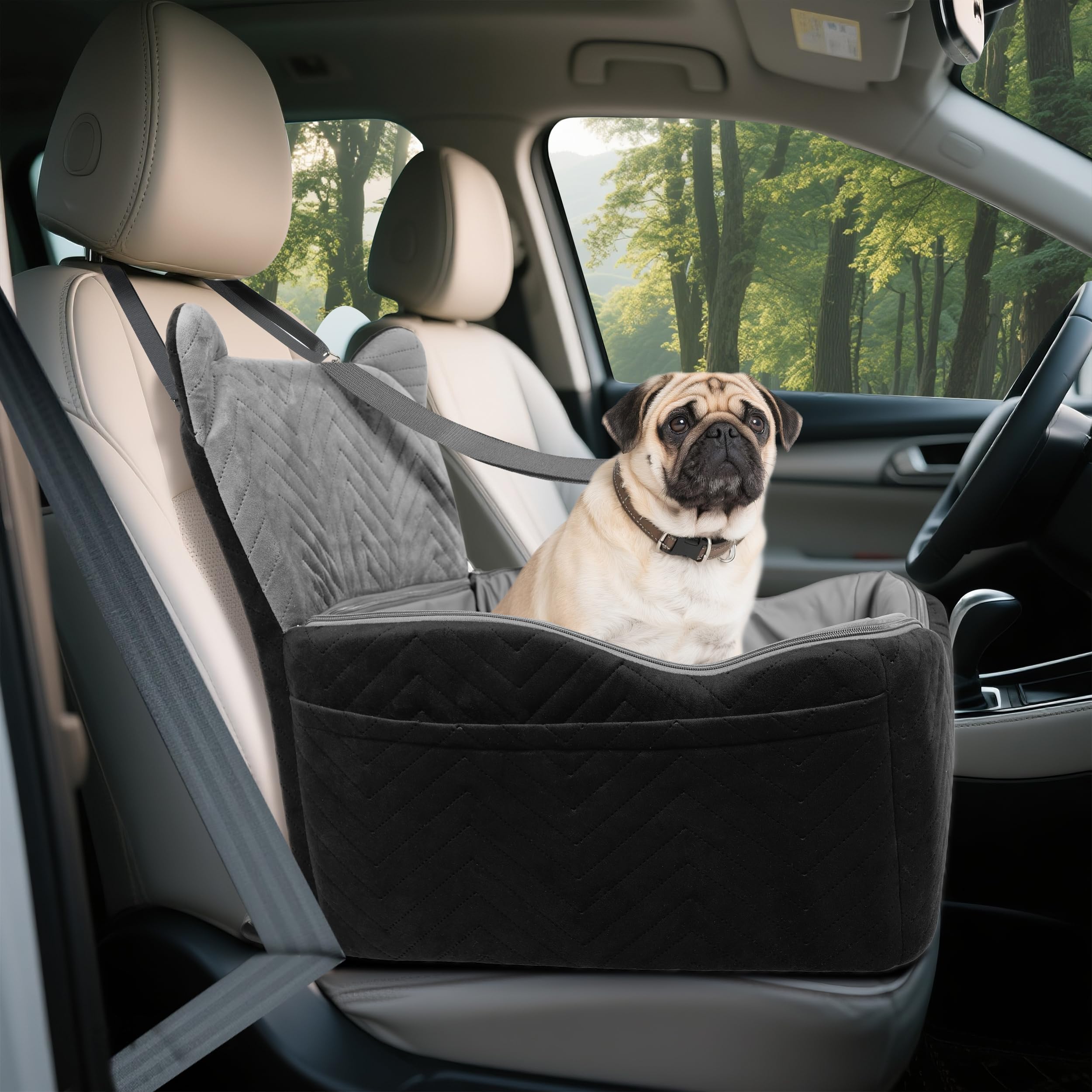 Anywish dog car seat travel install straps enable quick, secure setup