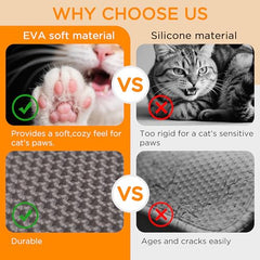 Anywish large cat litter mat 47x33 waterproof bottom shields floors from spills