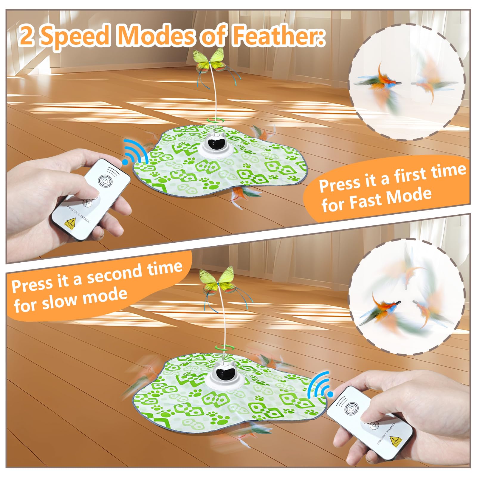 AO LI GEI blanket-removal view reveals continuous feather chase.
