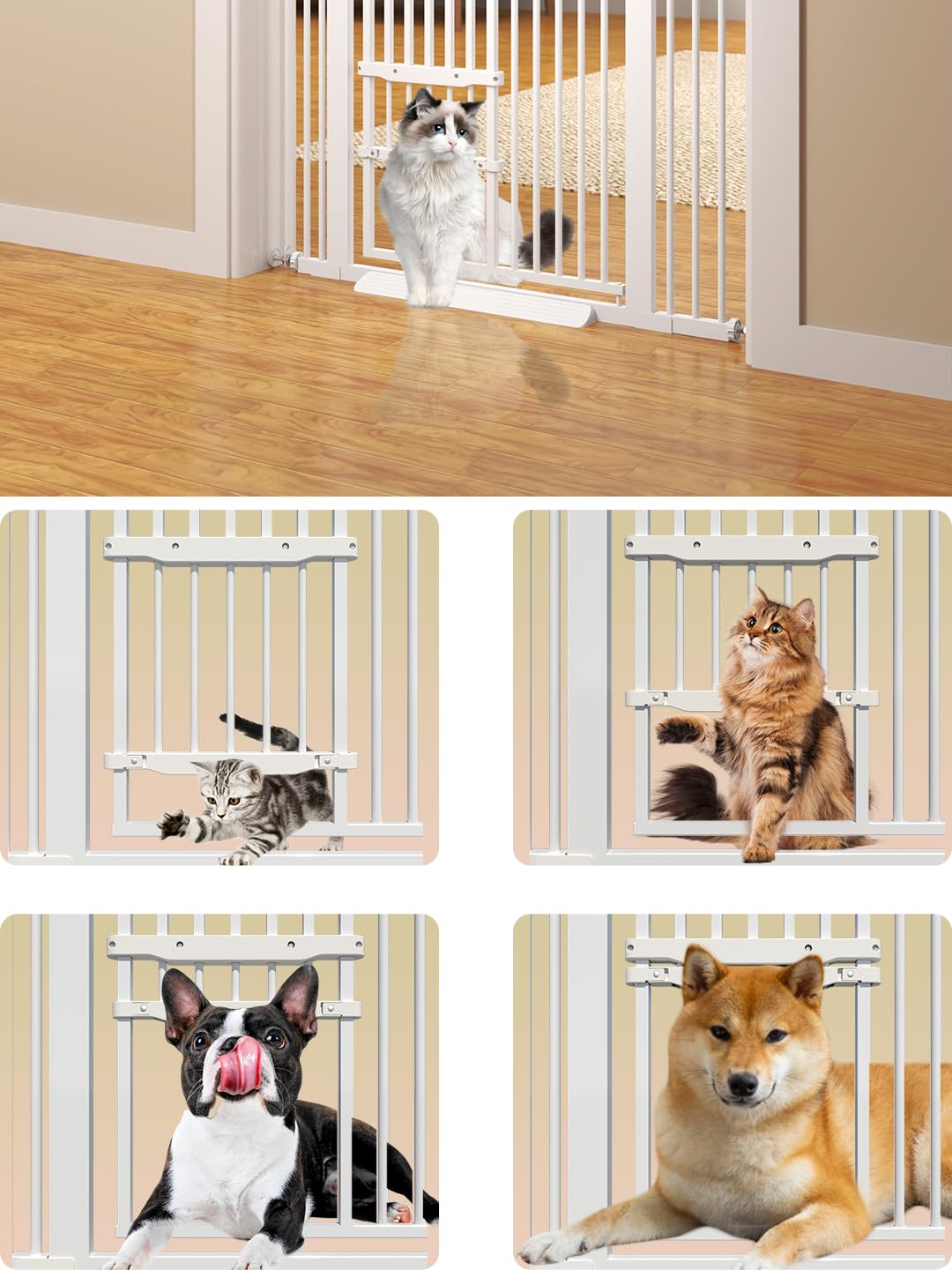 aodbicy cat gate encryption-rod detail highlights gap protection