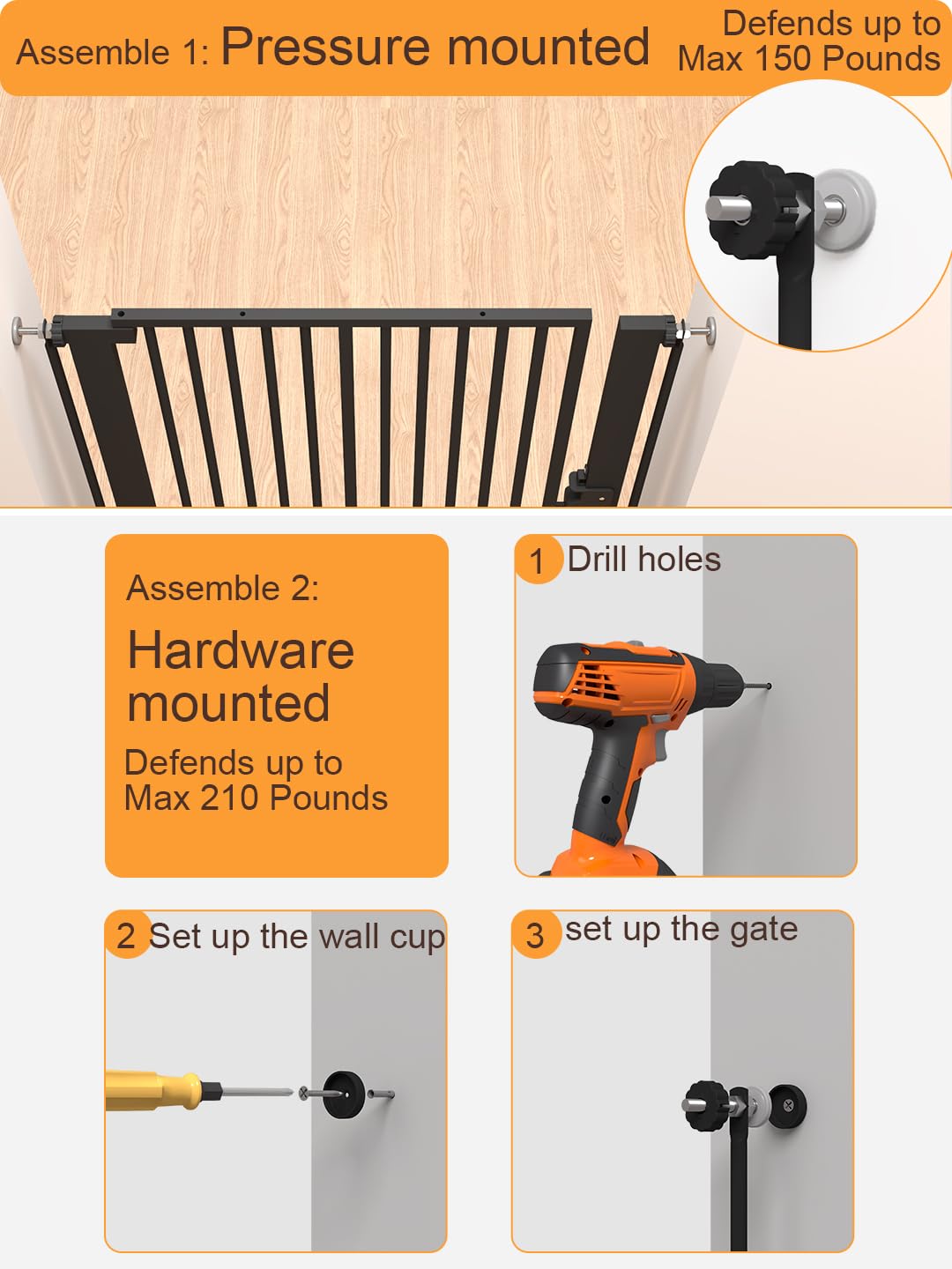 Aodbicy easy-latch design for smooth operation without lifting the gate.
