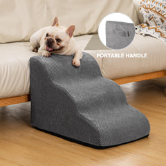 Aodisman 4-step ramp beside bed supports higher furniture access