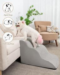 Aodisman dog stairs non-slip bottom keeps small pets secure on slippery floors