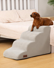 Aodisman dog stairs with non-slip foam surface for stable climbs