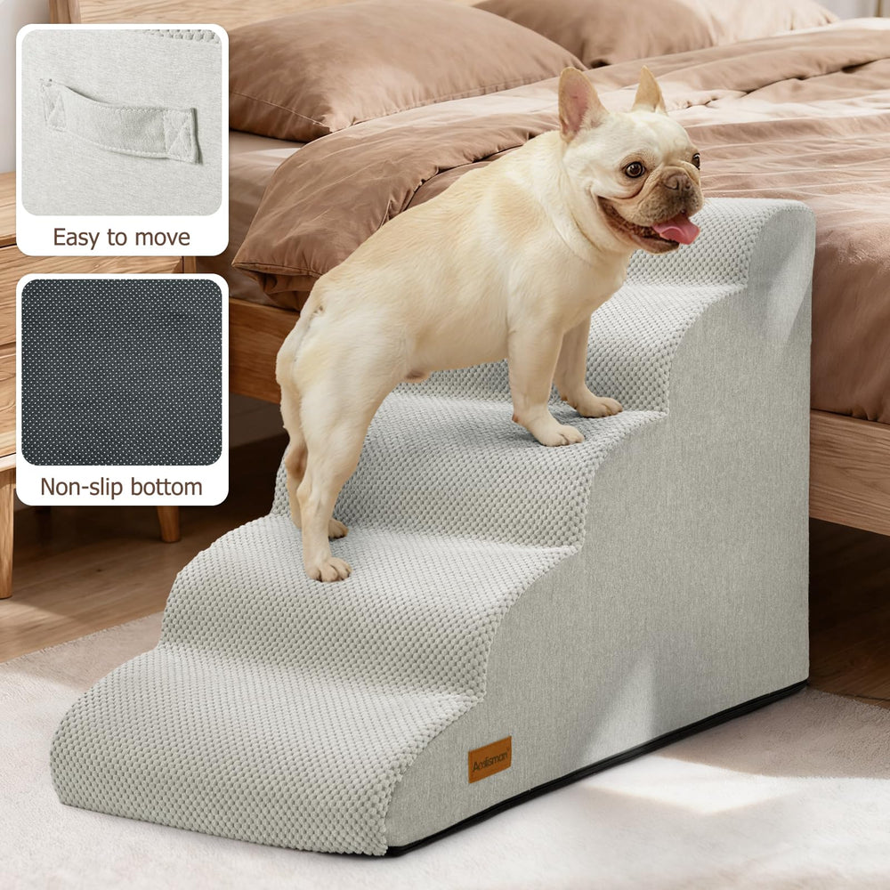 Aodisman dog stairs removable-cover keeps the ramp clean and hygienic.