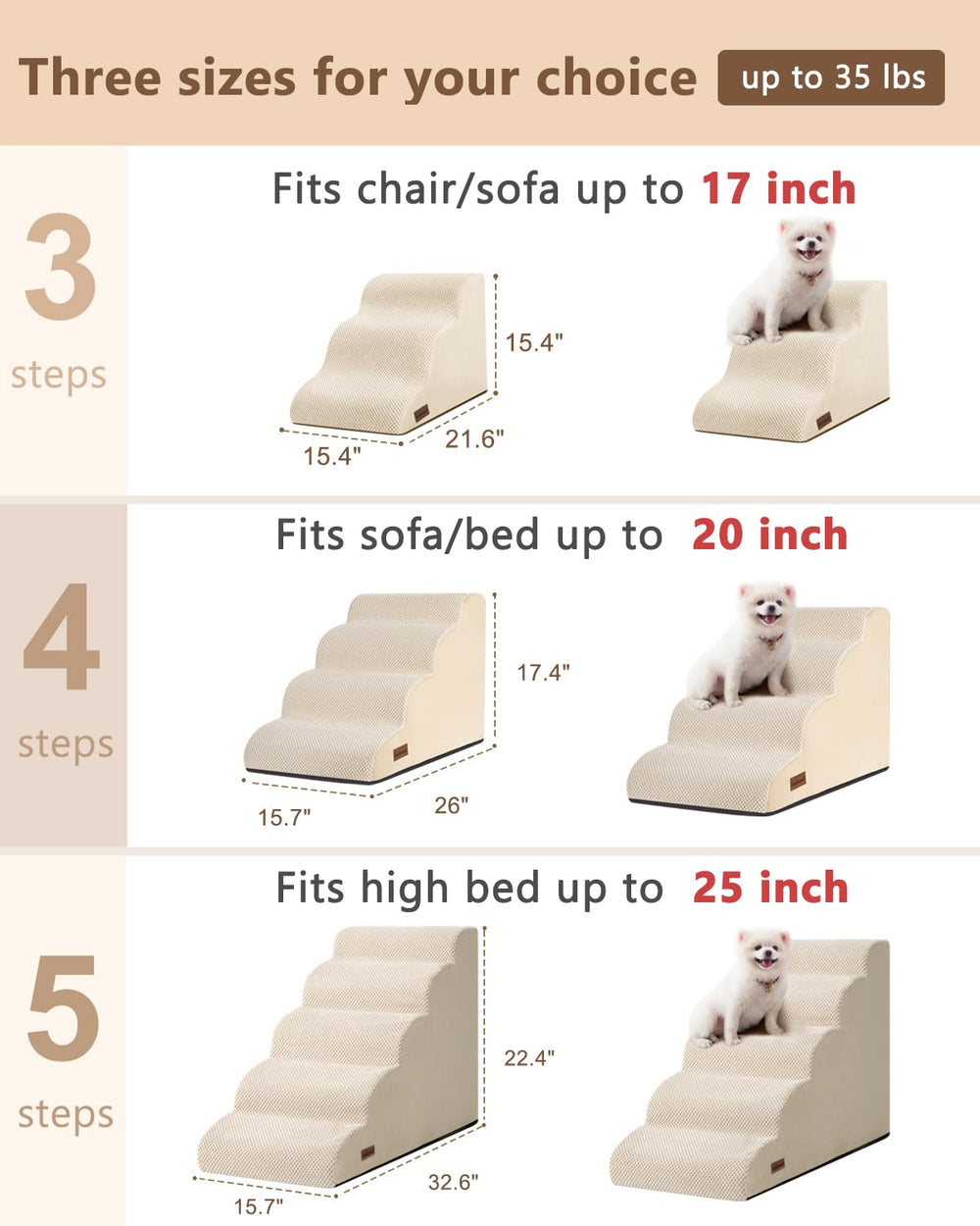 Aodisman dog stairs on sofa help pets reach seating comfortably.