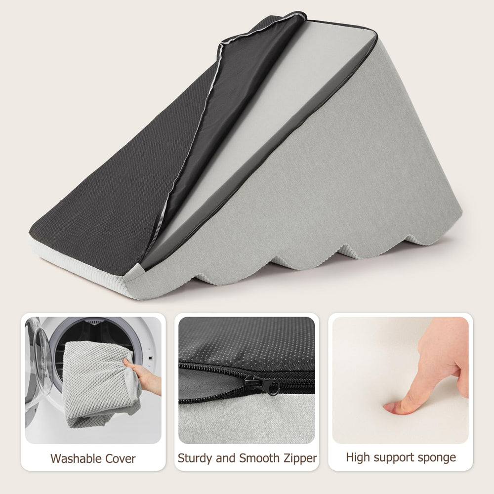 Aodisman dog stairs three-heights offer sofa-to-bed versatility.