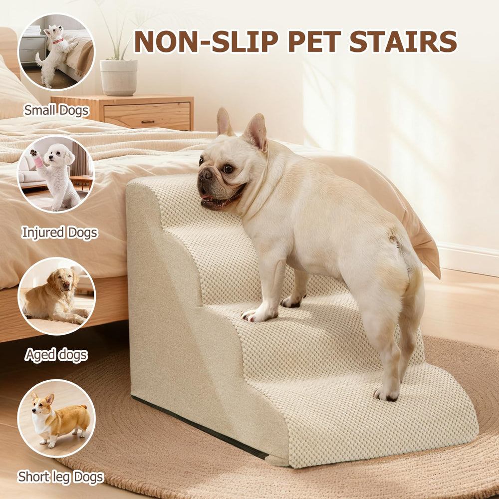 Aodisman dog steps portable handle design makes moving between rooms effortless.