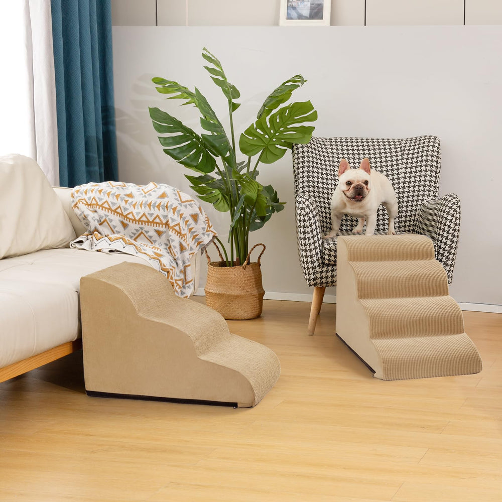 Aodisman stairs vacuum-packed for compact shipping and portable storage.