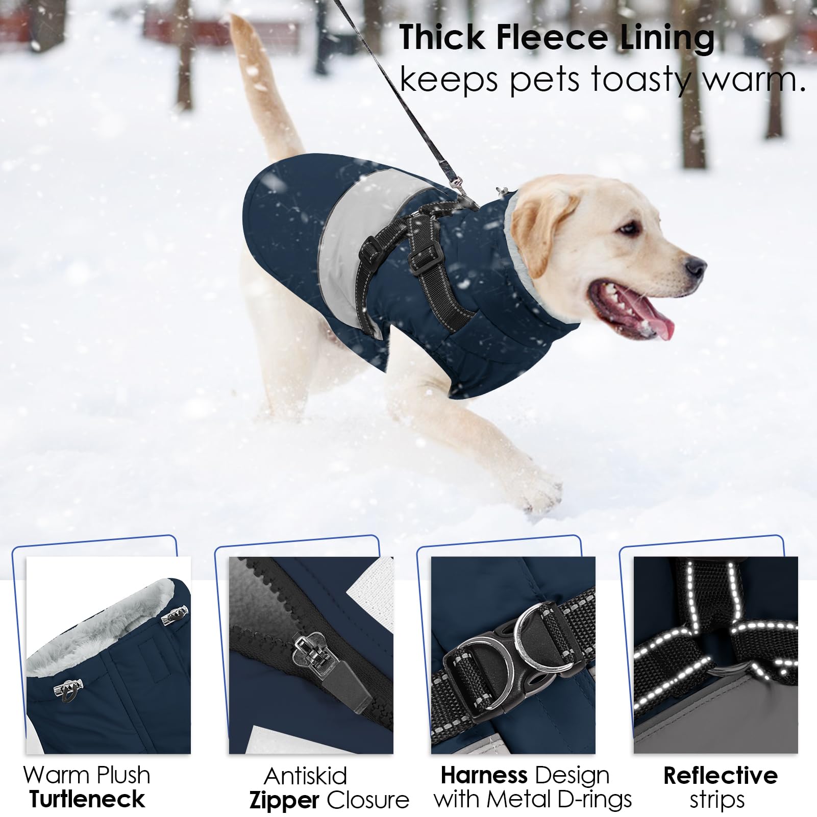 AOFITEE back zipper coat offers easy on/off with pain-free zipper guard