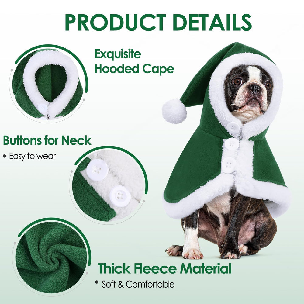 AOFITEE Christmas cloak available in S to XL for a variety of breeds.