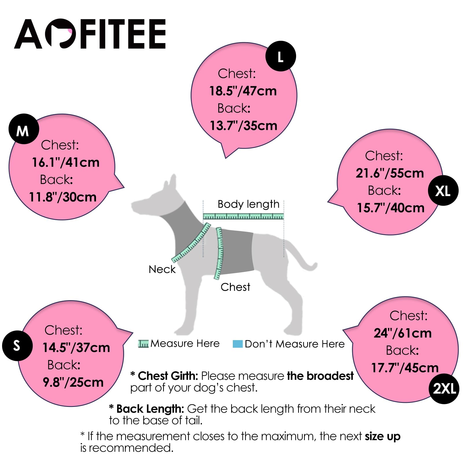 AOFITEE coat with collar and front snap closure for easy on/off.
