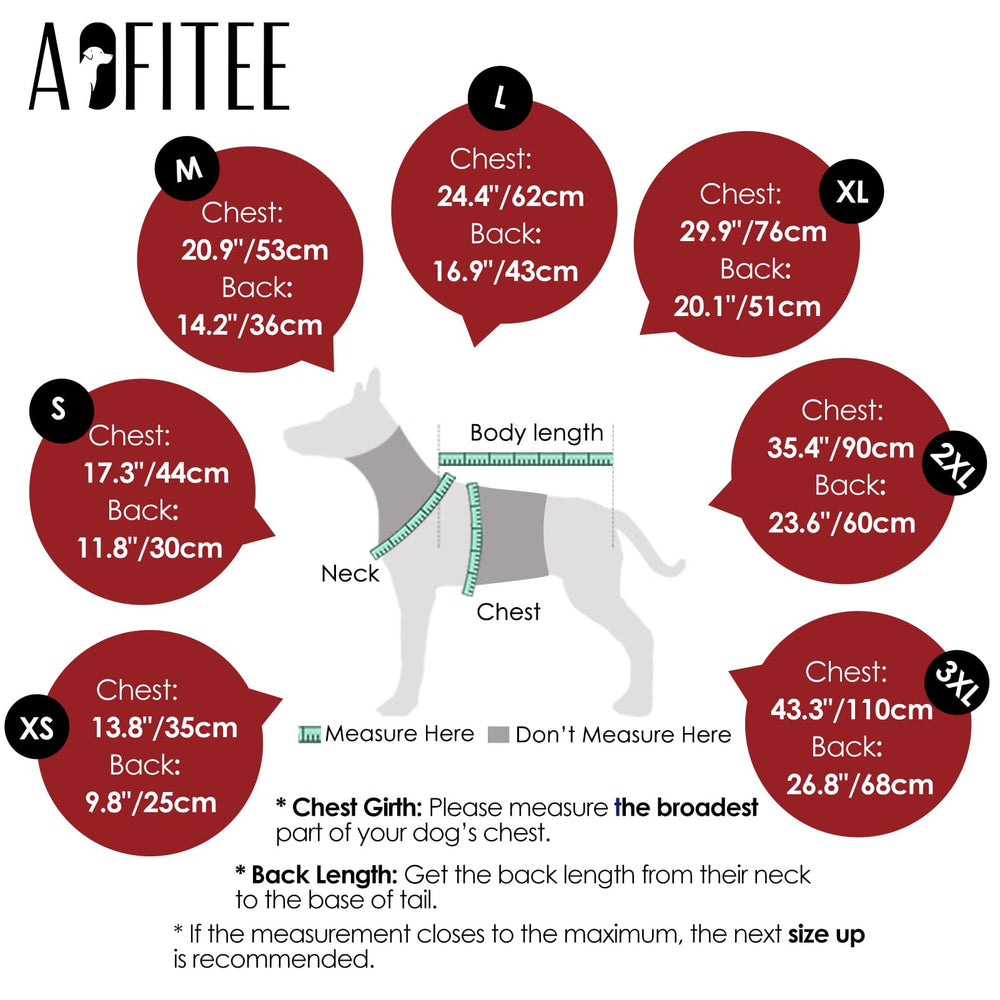 AOFITEE dog coat showing D-rings and reflective trims for safety.