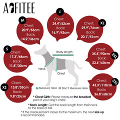 AOFITEE dog coat showing D-rings and reflective trims for safety.