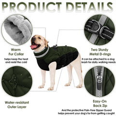 AOFITEE dog coat highlights elastic abdomen for a comfortable, flexible fit
