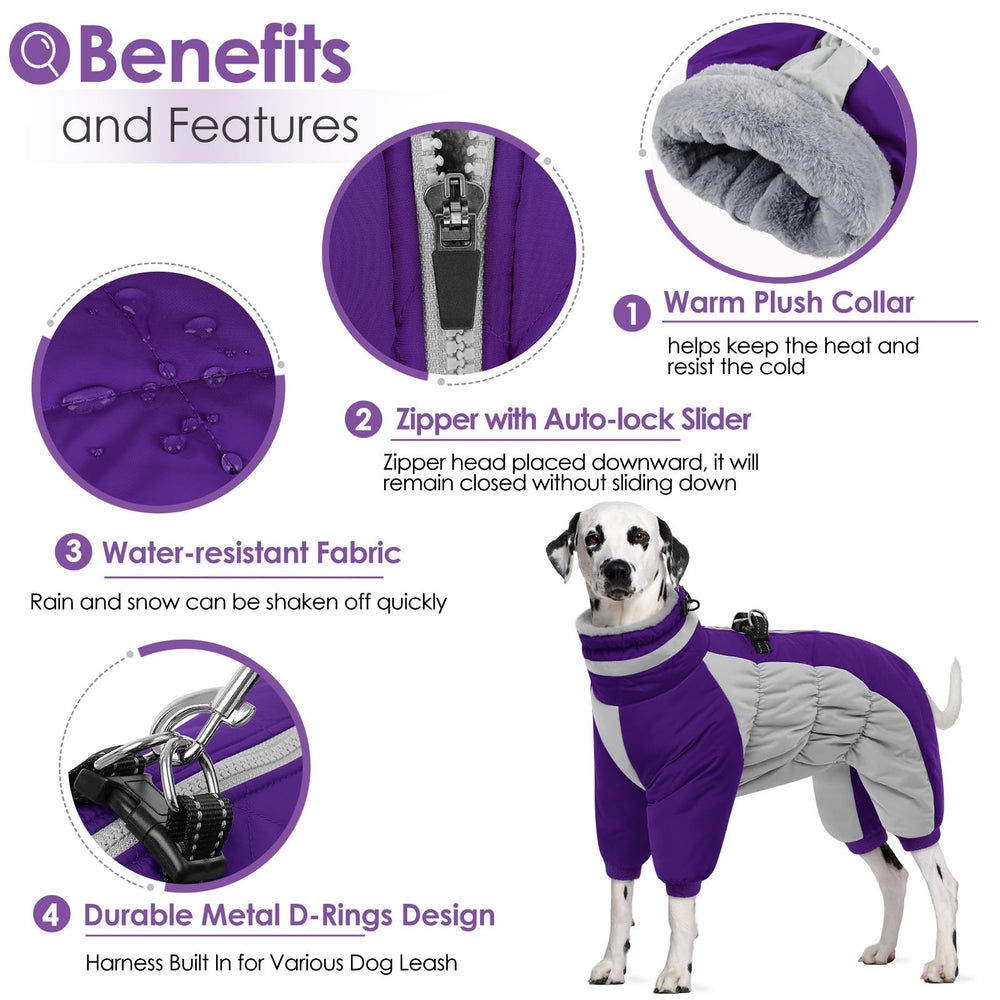 AOFITEE harness built-in coat works with various harnesses for safer walks