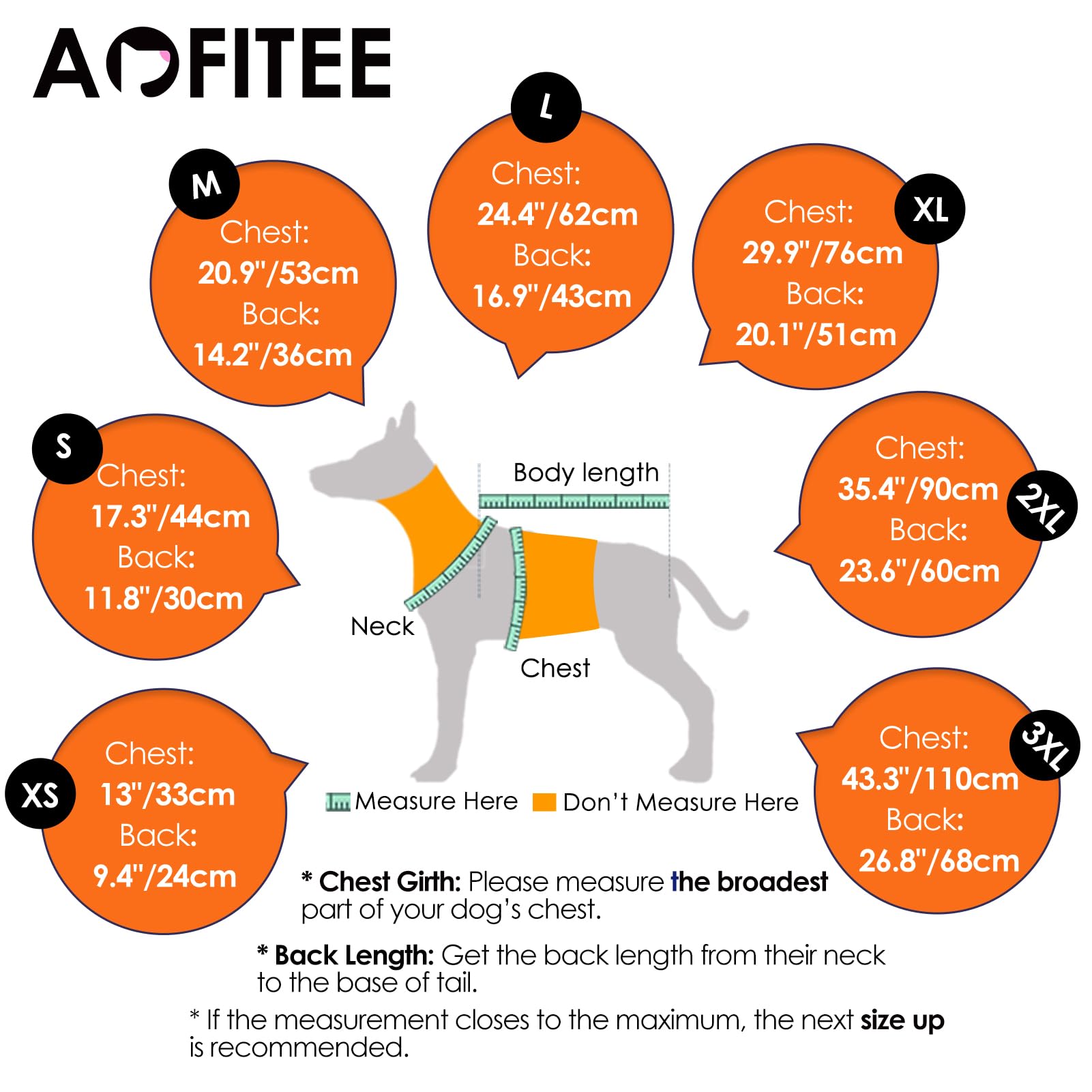 AOFITEE dog coat reflective neckline boosts visibility during night walks