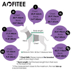 AOFITEE dog coat with reflective neckline enhances visibility at night