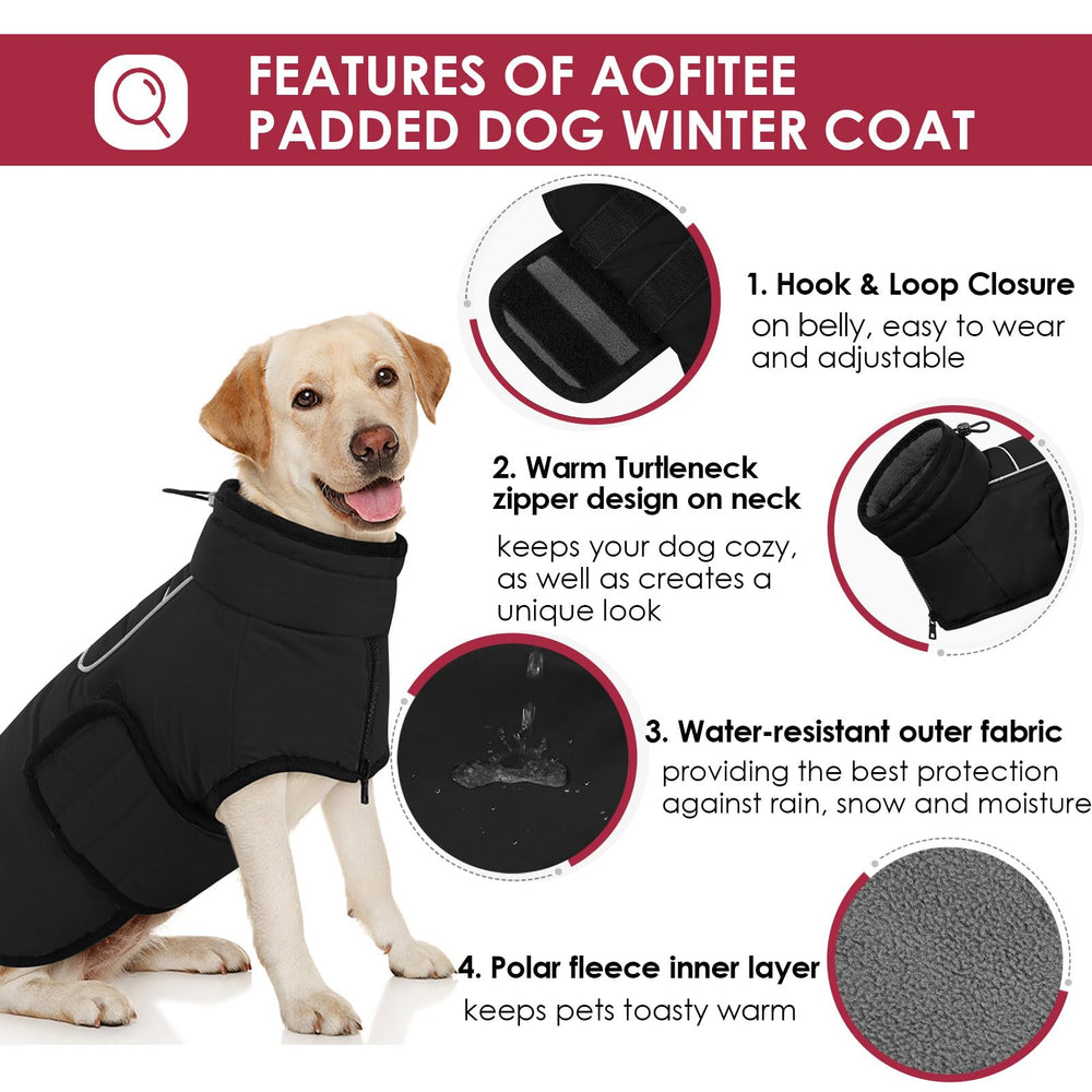 AOFITEE reflective trims on back improve nighttime visibility.