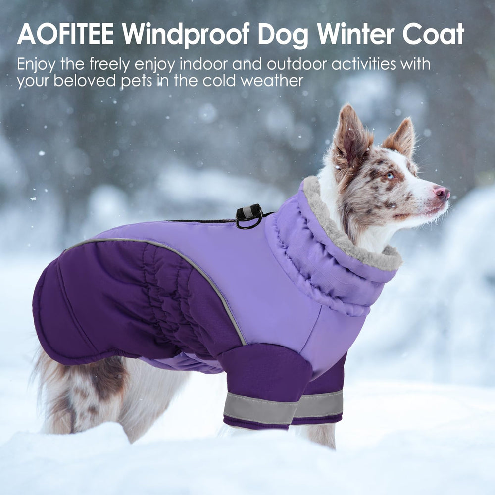 AOFITEE dog coat size range XS to 3XL accommodates many small to large dogs