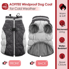 AOFITEE coat close-up of fleece lining highlighting premium insulation