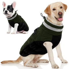 AOFITEE dog coat with warm fleece lining for cozy winter walks