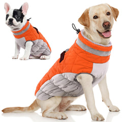AOFITEE dog coat close-up showing warm fleece lining for cozy winter warmth