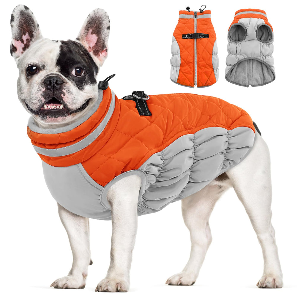 AOFITEE dog coat outer waterproof fabric keeps dogs dry during winter outings