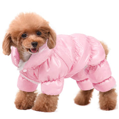 AOFITEE waterproof pink dog coat keeps small dogs dry on outdoor walks.