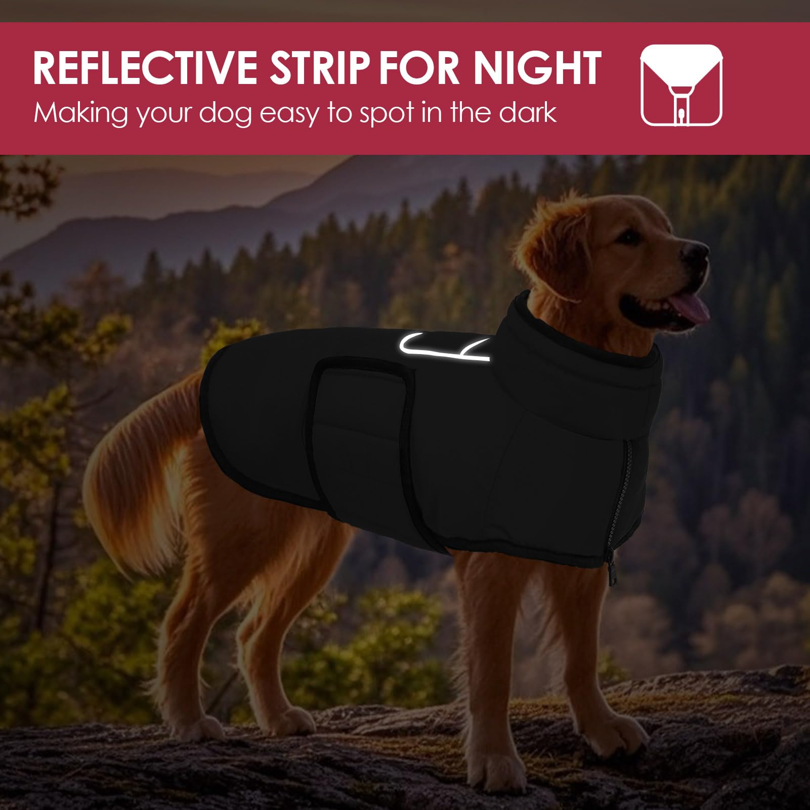 AOFITEE waterproof outer shell shields against wind and snow.