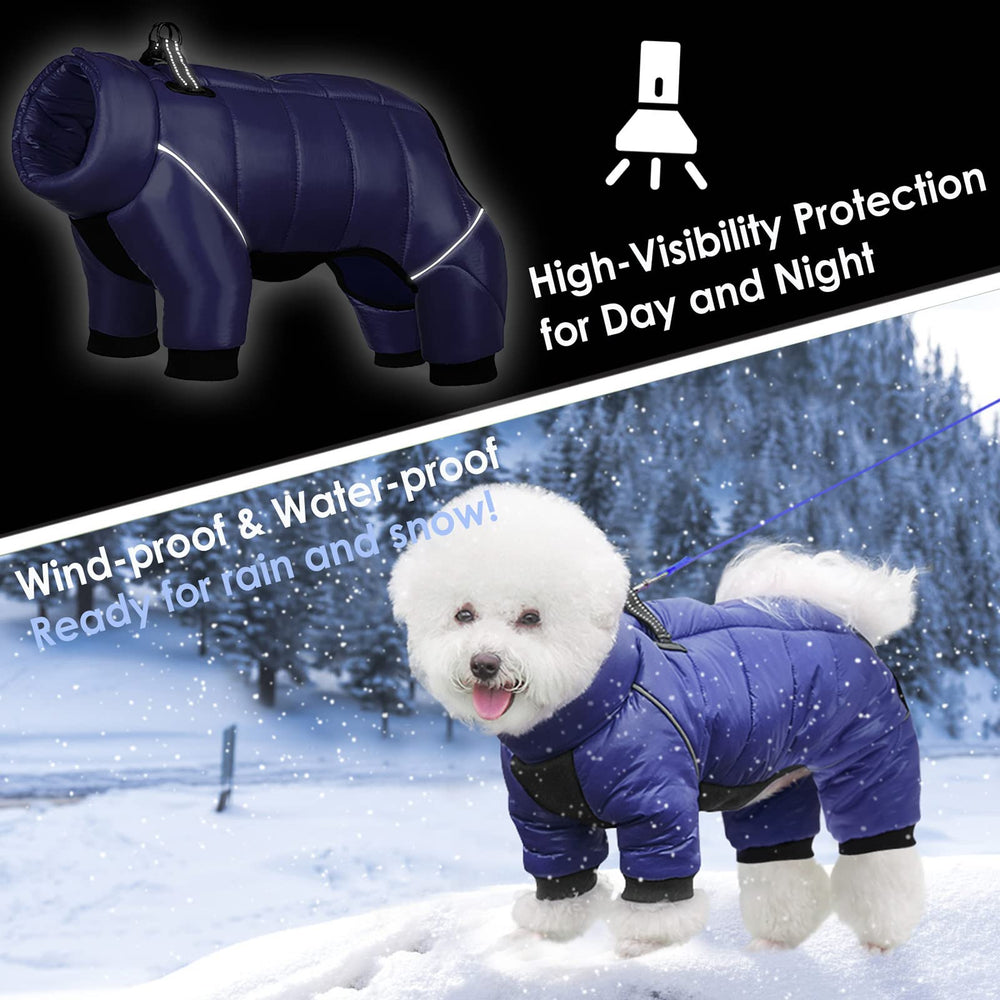 AOFITEE dog coat reflective trim enhances night walk safety
