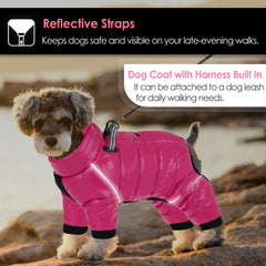 AOFITEE dog coat close-up fleece reveals soft interior warmth.