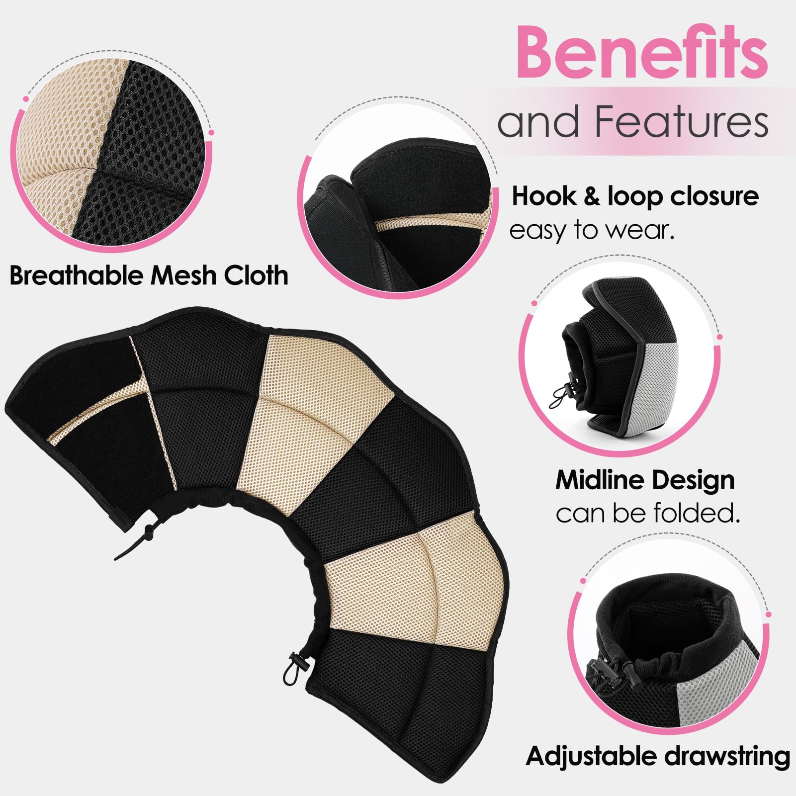 AOFITEE depth-protective design prevents licking while pets rest