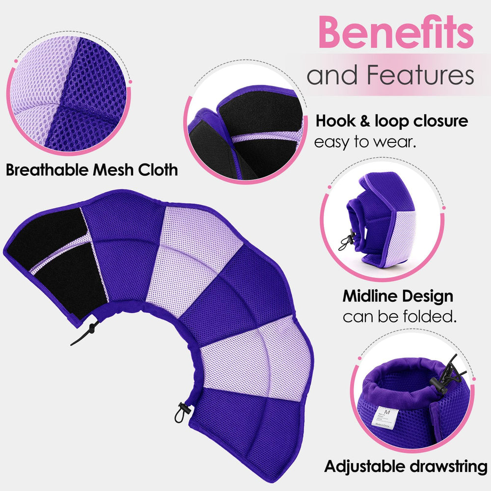 AOFITEE dog cone features drawstring-stopper for customized depth