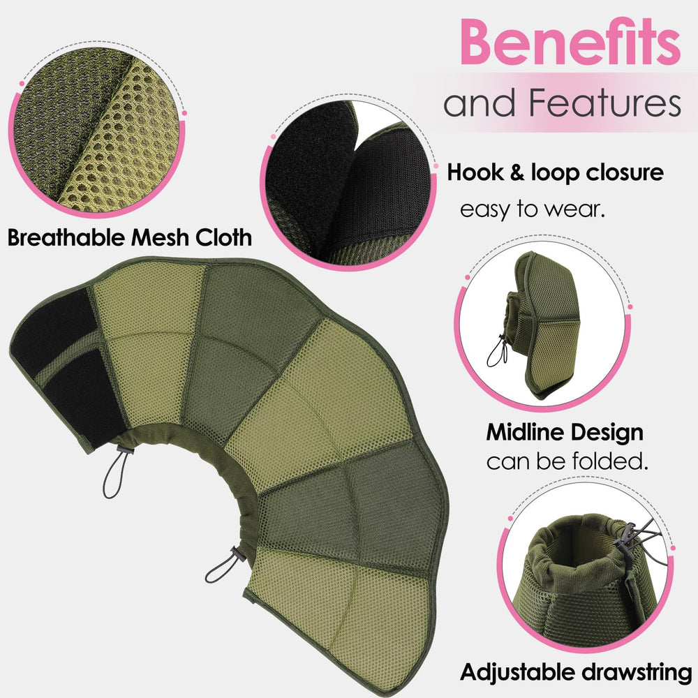 aofitee dog cone noise-free-design helps your pet rest peacefully.