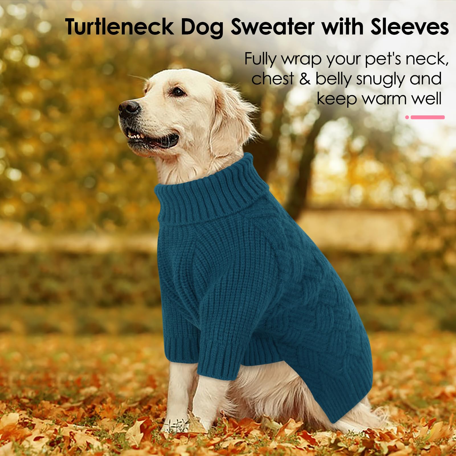AOFITEE dog-sweater-turtleneck-style stylish warmth for chilly days.