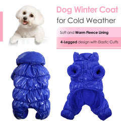 AOFITEE Dog Winter Coat polyester padding adds cozy warmth on cold days